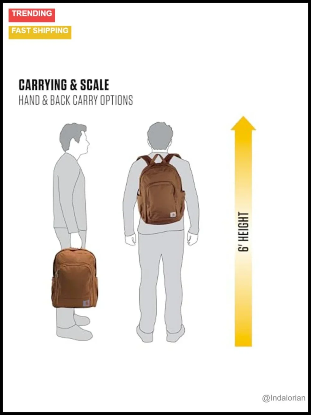 25L Laptop Backpack with 16